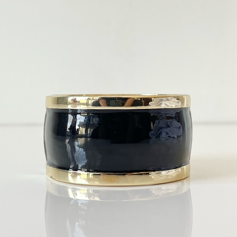 Black & Gold Hinge Bracelet